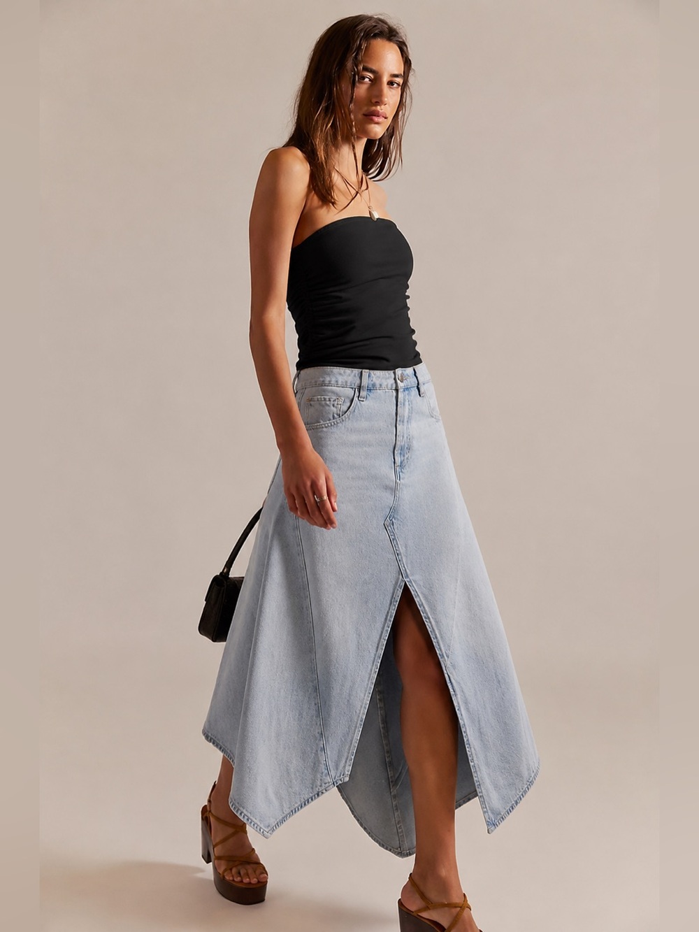 FREE PEOPLE WE THE FREE AQUARIUS MAXI SKIRT